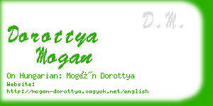 dorottya mogan business card